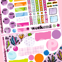 Cosmic Crystal Journaling Sticker Kit