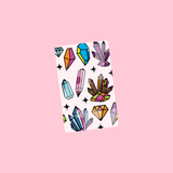 Cosmic Crystal Acrylic Washi Card
