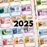 2025 Pop Sugar Reading Challenge Planner Stickers