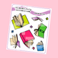 Flying Books Planner Stickers