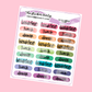 Katie K Collab Rainbow Meals Planner Stickers