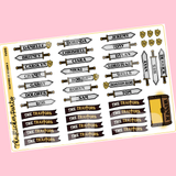 The Tra*tors US Season 3 Planner Stickers