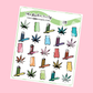 Weed Planner Stickers Cannabis Planner Stickers Marijuana Planner Stickers