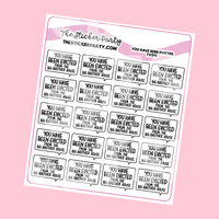 Big Brother Eviction Planner Stickers