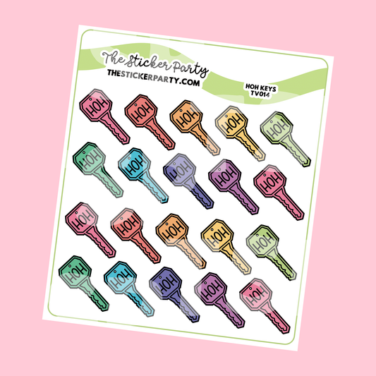 Big Brother HOH Keys Icon Planner Stickers