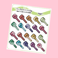 Big Brother HOH Keys Icon Planner Stickers