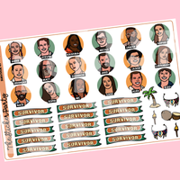 S*rvivor Season 49 Planner Stickers