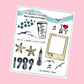 1989 Era Planner Stickers