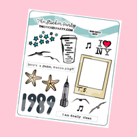 1989 Era Planner Stickers