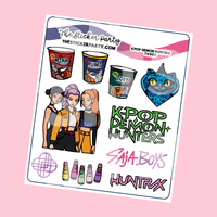Kpop D*mon Hunters Planner Stickers Deco Stickers