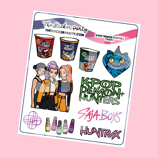 Kpop D*mon Hunters Planner Stickers Deco Stickers