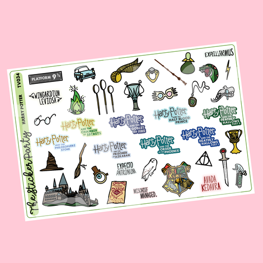 HP Wizard Planner Stickers