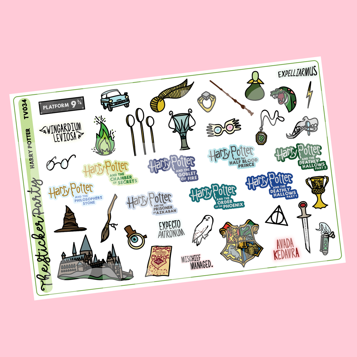HP Wizard Planner Stickers – The Sticker Party