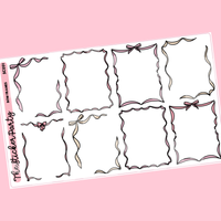 Bow Frame Planner Stickers