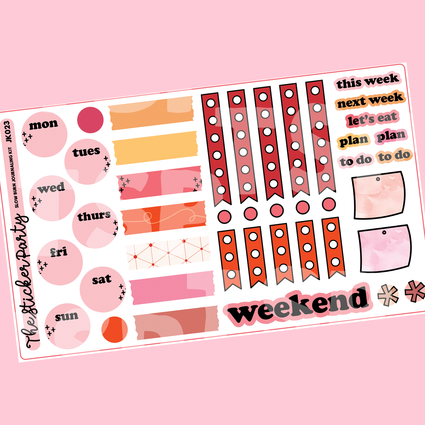 Slow Burn Journaling Sticker Kit