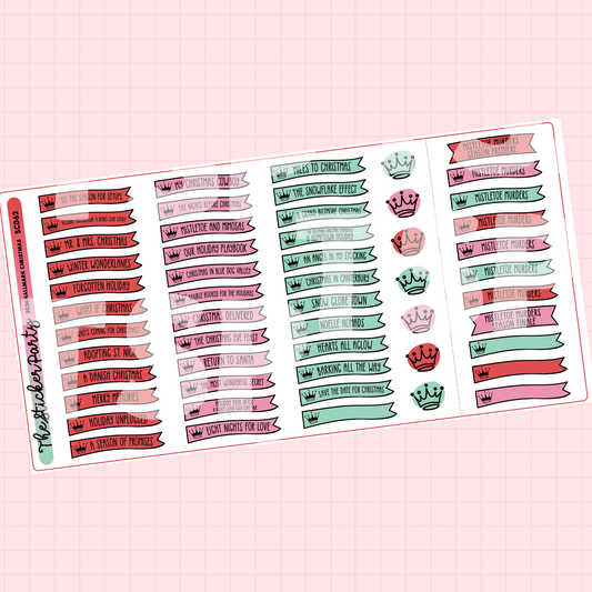 2026 H*llmark Christmas Movies FLAGS Planner Stickers