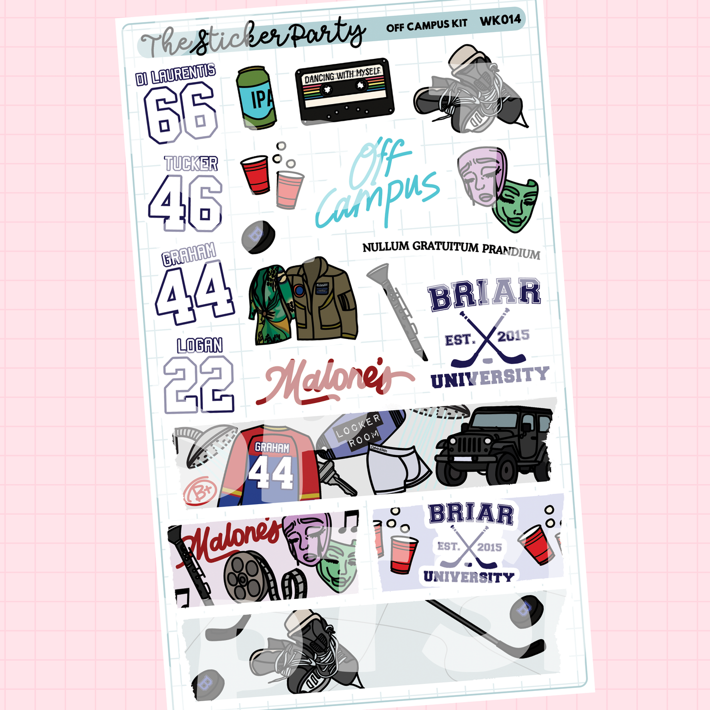 Off Campus Weekly Sticker Kit