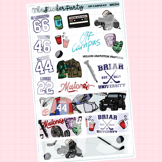 Off Campus Weekly Sticker Kit