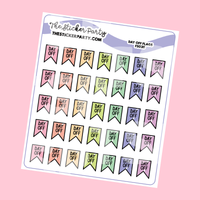 Day Off Planner Stickers | Day Off Flags