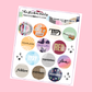 T*ylor's Eras Circles Planner Stickers