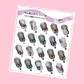 Glucometer Planner Stickers Diabetes Blood Sugar Stickers