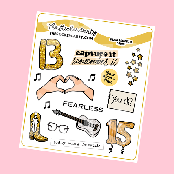 Fearless Era Planner Stickers