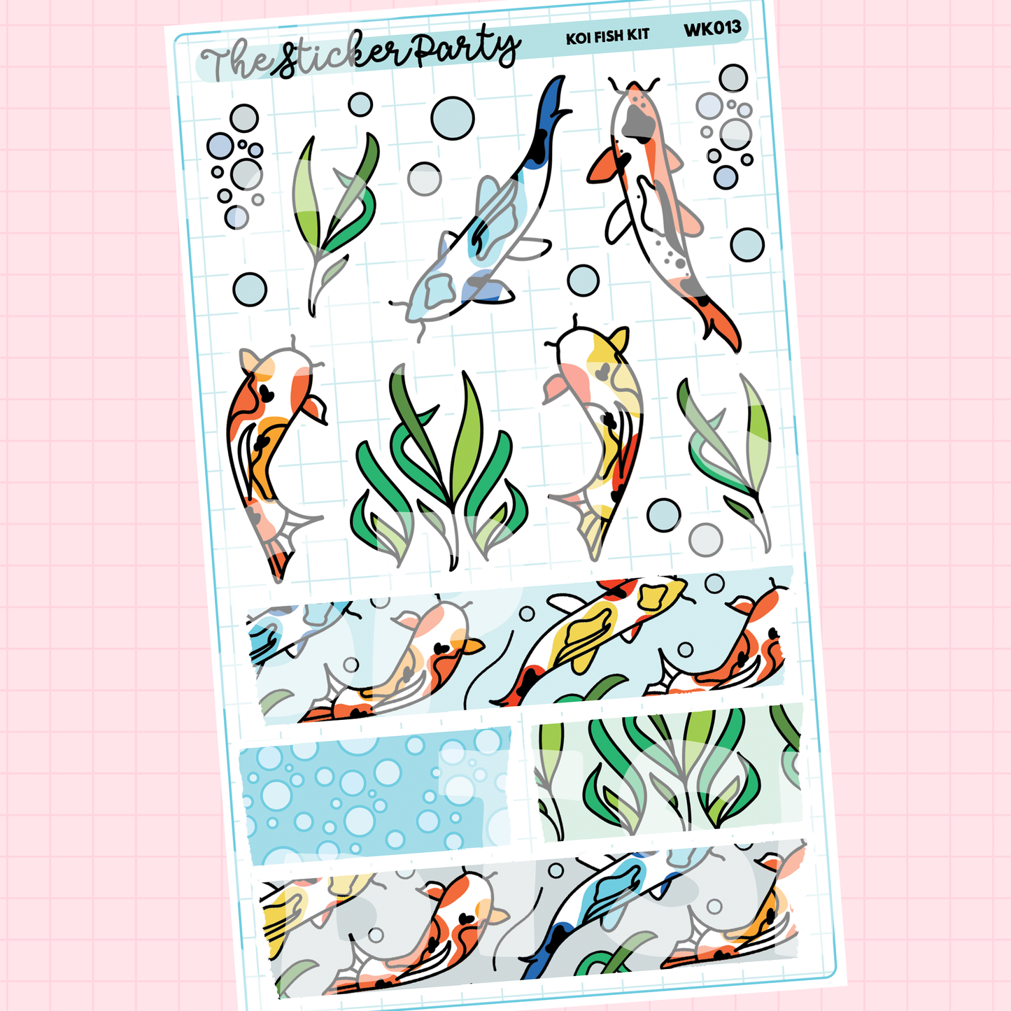 Koi Fish Weekly Sticker Kit