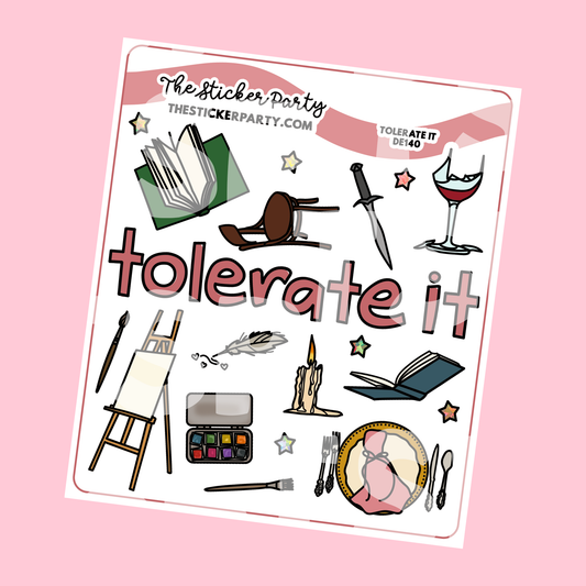 Tolerate It Planner Stickers