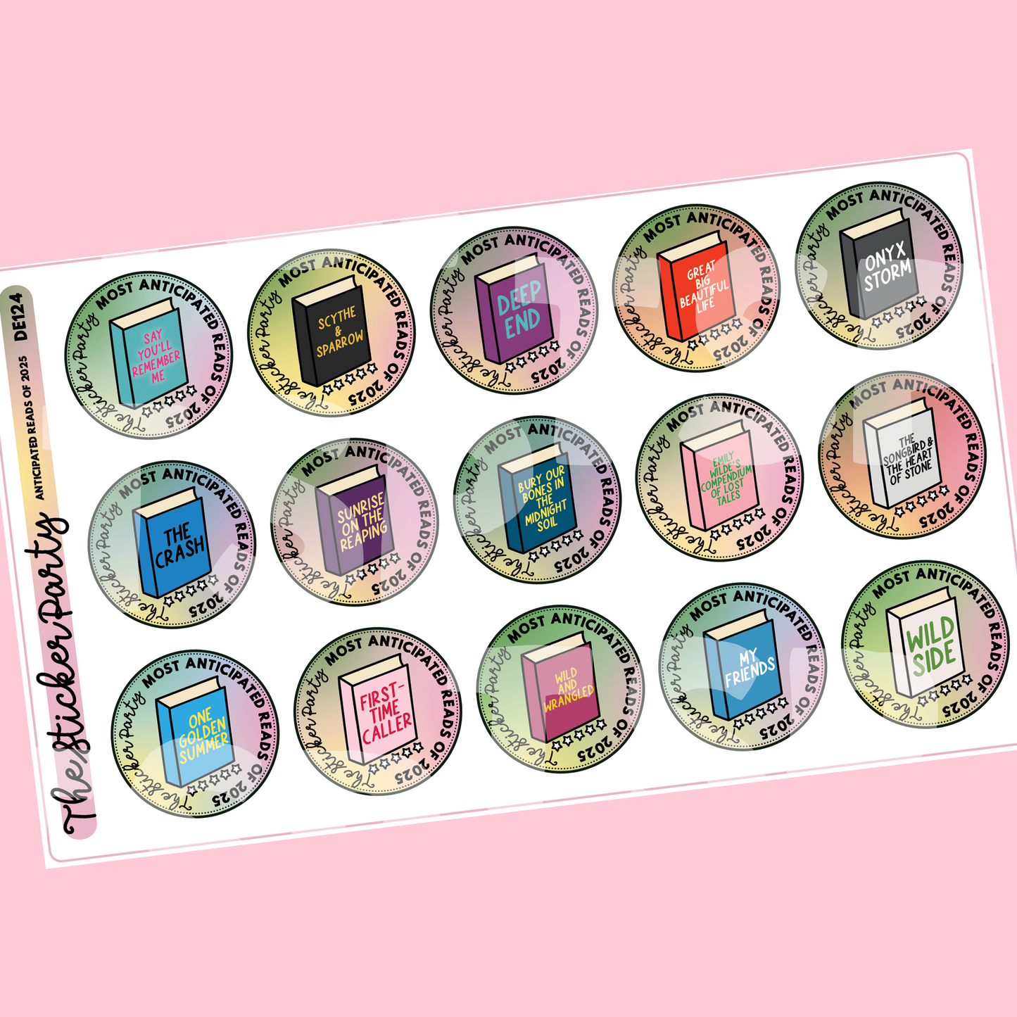 Most Anticipated Books of 2025 Reading Challenge Planner Stickers