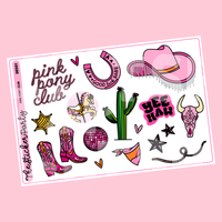 Pink Pony Club Deco Planner Stickers