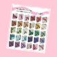 Book Review/Book Ratings Planner Stickers