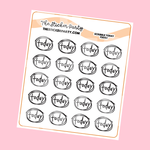 Today Scribbles Planner Stickers