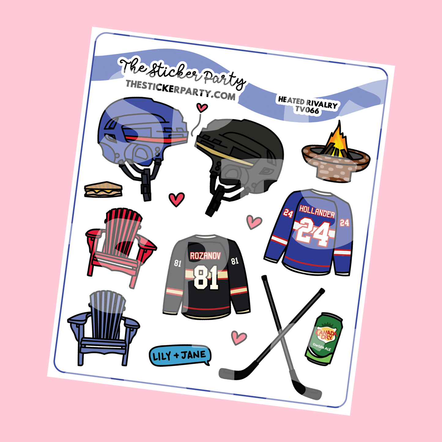 Heated R*valry Planner Stickers Deco Stickers