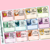 2025 Pop Sugar Reading Challenge Planner Stickers