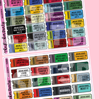 2024 Movies Planner Stickers