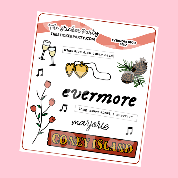 Evermore Era Planner Stickers