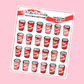 Tim H*rton's Hot Coffee Planner Stickers