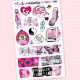 Y2K Girlie Weekly Sticker Kit