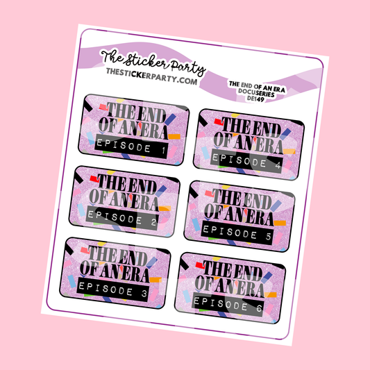 End of An Era Docuseries Planner Stickers