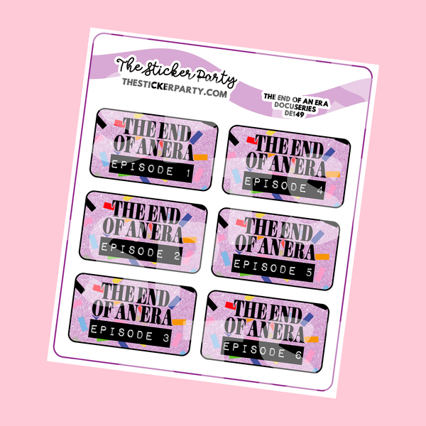 End of An Era Docuseries Planner Stickers