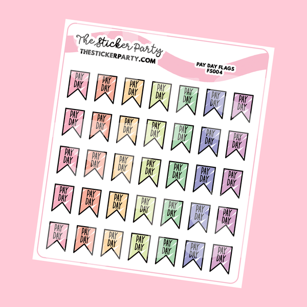 Pay Day Planner Stickers | Pay Day Flags Pay Check Stickers Money