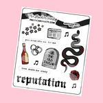 Reputation Era Planner Stickers