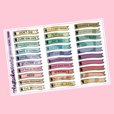 2025 N*tflix Movies Planner Stickers