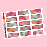 Amy Tangerine Summer Collab Abstract Boxes Planner Stickers