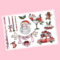 Whimsical Christmas Deco Planner Stickers
