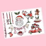 Whimsical Christmas Deco Planner Stickers