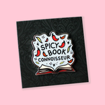 Spicy Book Connoisseur Pin | Collab with The Midnight Bookshelf