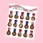 Bronze Medal Planner Stickers Bronze Medal Icons