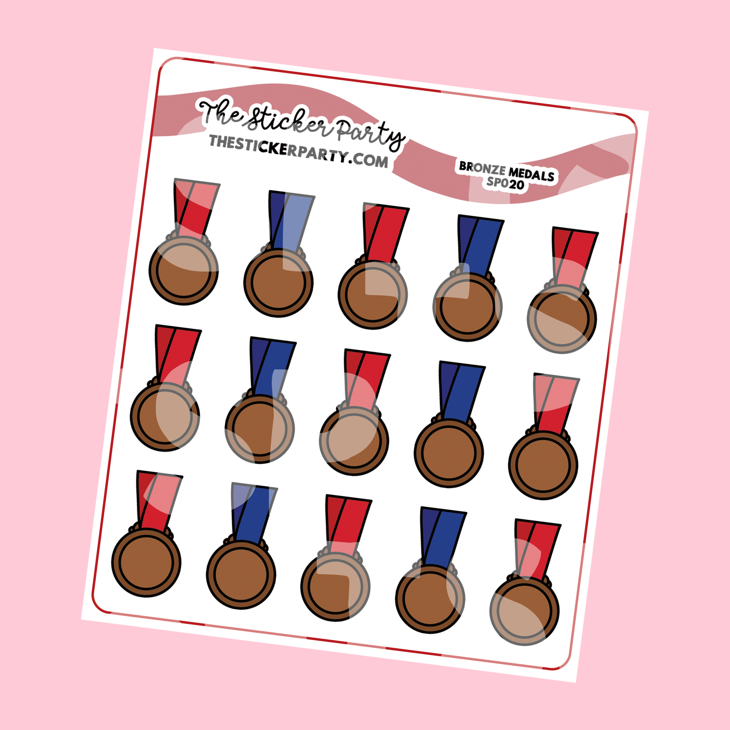 Bronze Medal Planner Stickers Bronze Medal Icons