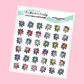 Doodle Asterisk Planner Stickers